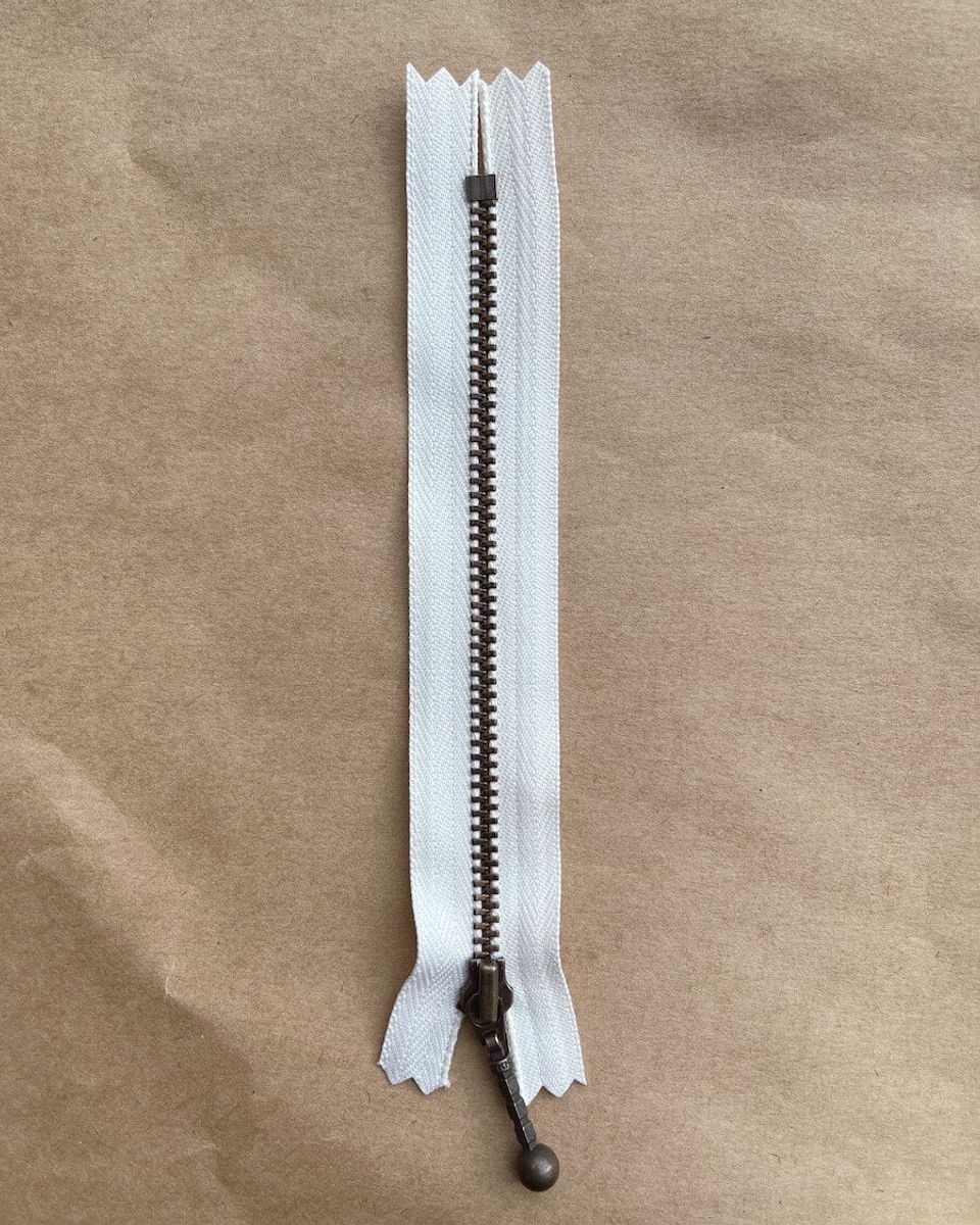 Glidelås 17 cm -perlemor- PetiteKnit