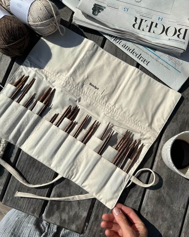 Knitter`s needle case-utskiftbare rundpinner PetiteKnit