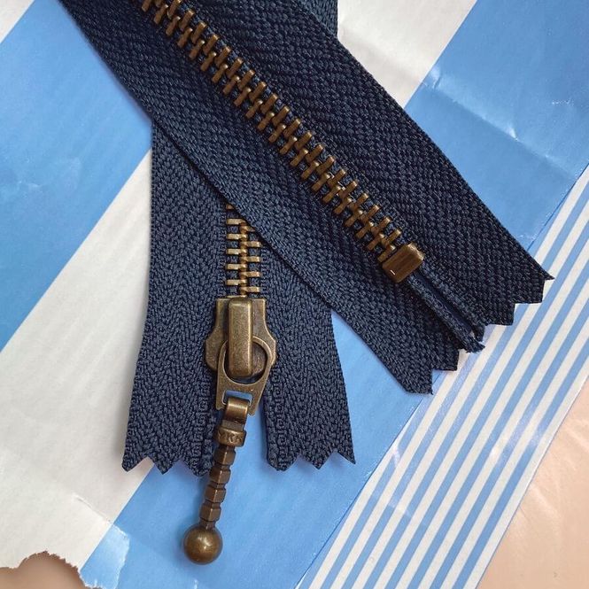 Hovedbilde Glidelås 35 cm -navy- PetiteKnit