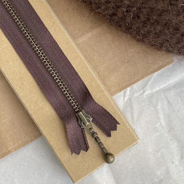 Hovedbilde Glidelås 23 cm -sjoladebrun- PetiteKnit