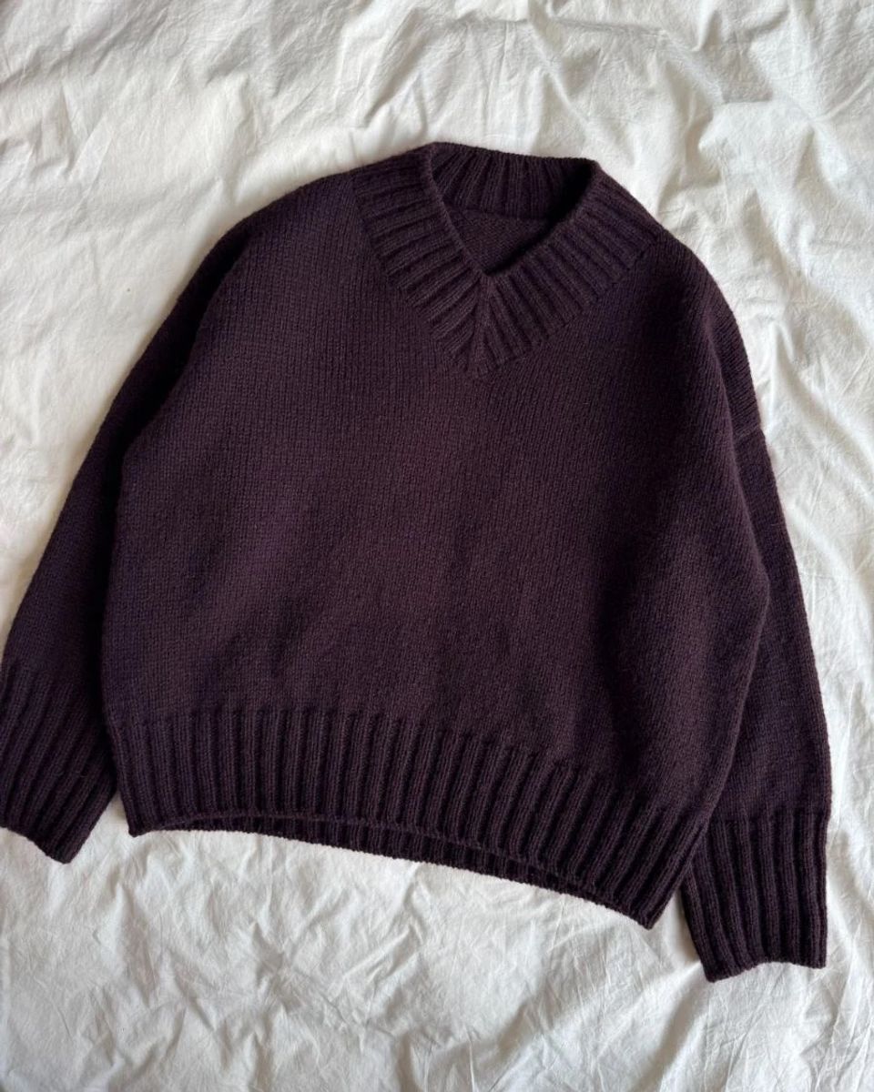 Mønster Hannah sweater v-neck Petiteknit