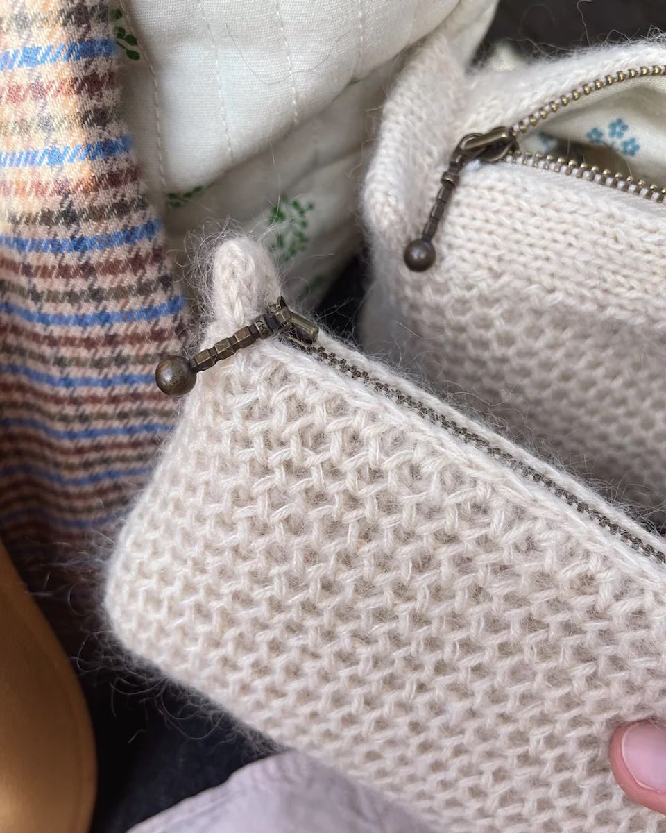 Glidelås 17 cm -perlemor- PetiteKnit